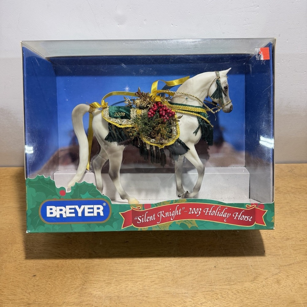 Breyer‎ Silent Knight 2003 Holiday Horse Figure Arabian 700403 NEW SEALED CLEAR